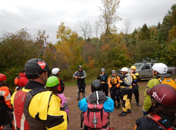 Pre lesson prep talk at the Gales Storm Gathering.